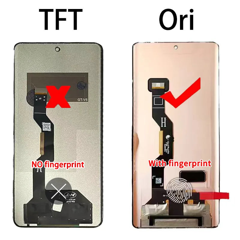 TFT Edge50 Pro XT2403-2 Display Screen For Motorola Edge 50 XT2407-1 Lcd Screen Display Touch Digitizer Assembly Replacement Motorola phone repair parts