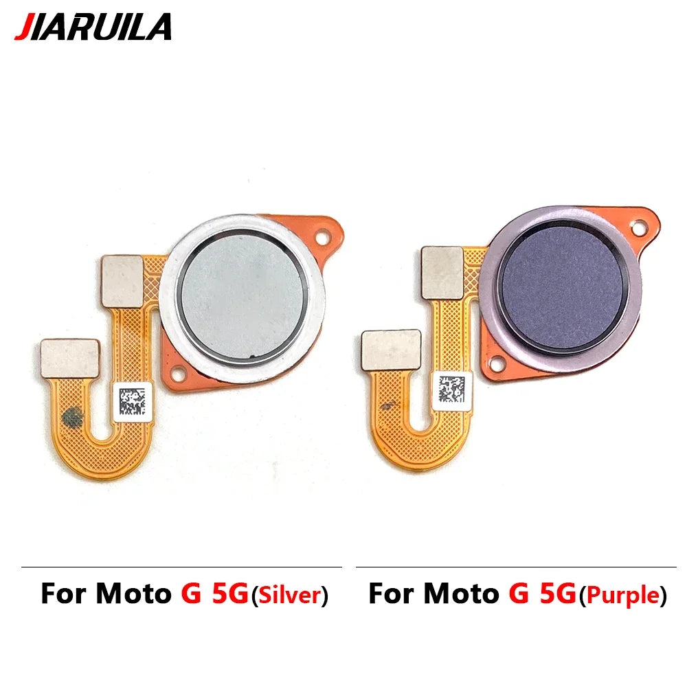10Pcs, New For Motorola Moto G 5G Plus G Power 2021 Home Button FingerPrint Touch ID Sensor Flex Cable Replacement Parts Motorola phone repair parts