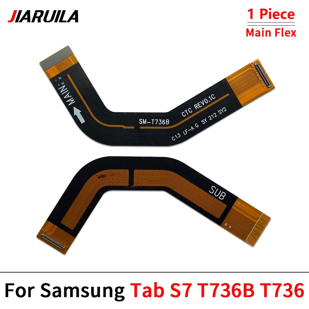 10Pcs, Main Board LCD Display Flex Cable For Samsung Tab A7 10.4 2020 T500 T505 A8 10.5 2021 X200 X205 S7 T736 T736B T870 T875 Samsung phone repair parts