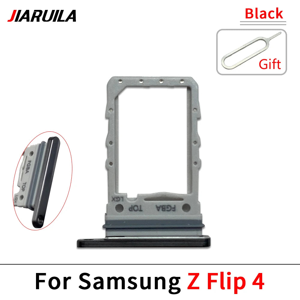 10Pcs/Lot, New For Samsung Z Flip 2 3 4 5 6 5G F711 F721 F731 F741 SIM Card Tray Slot Holder Adapter Accessories Samsung phone repair parts