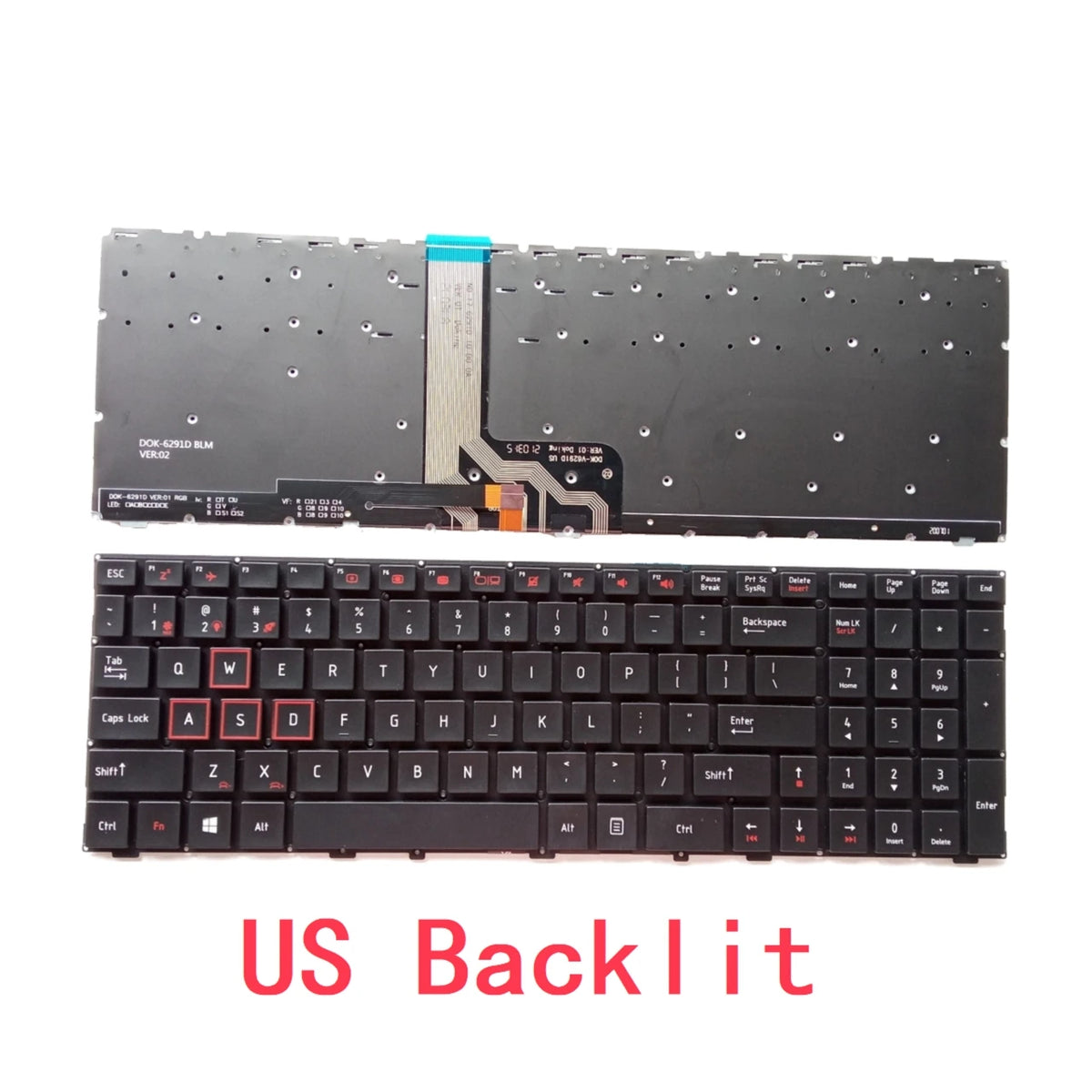 New US Laptop Backlit Keyboard For ThundeRobot 911 Targa T6c 911-X6 MACHENIKE F117-S Si3 S6CP F117-V VR26 MP-13H8