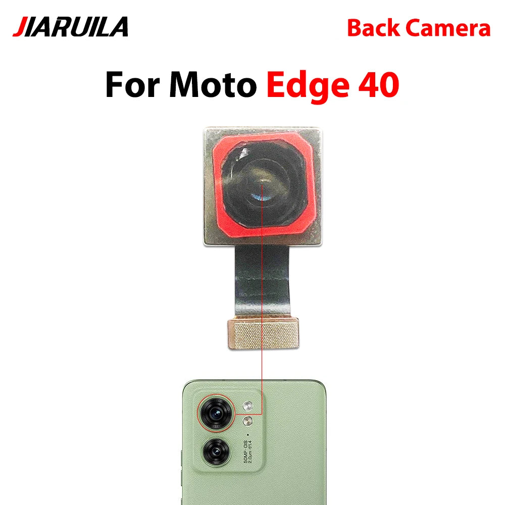 Front Camera Flex Front Back Rear Camera Module Flex Cable For Motorola Moto Edge 20 30 40 50 Neo Fusion Lite Pro Motorola phone repair parts