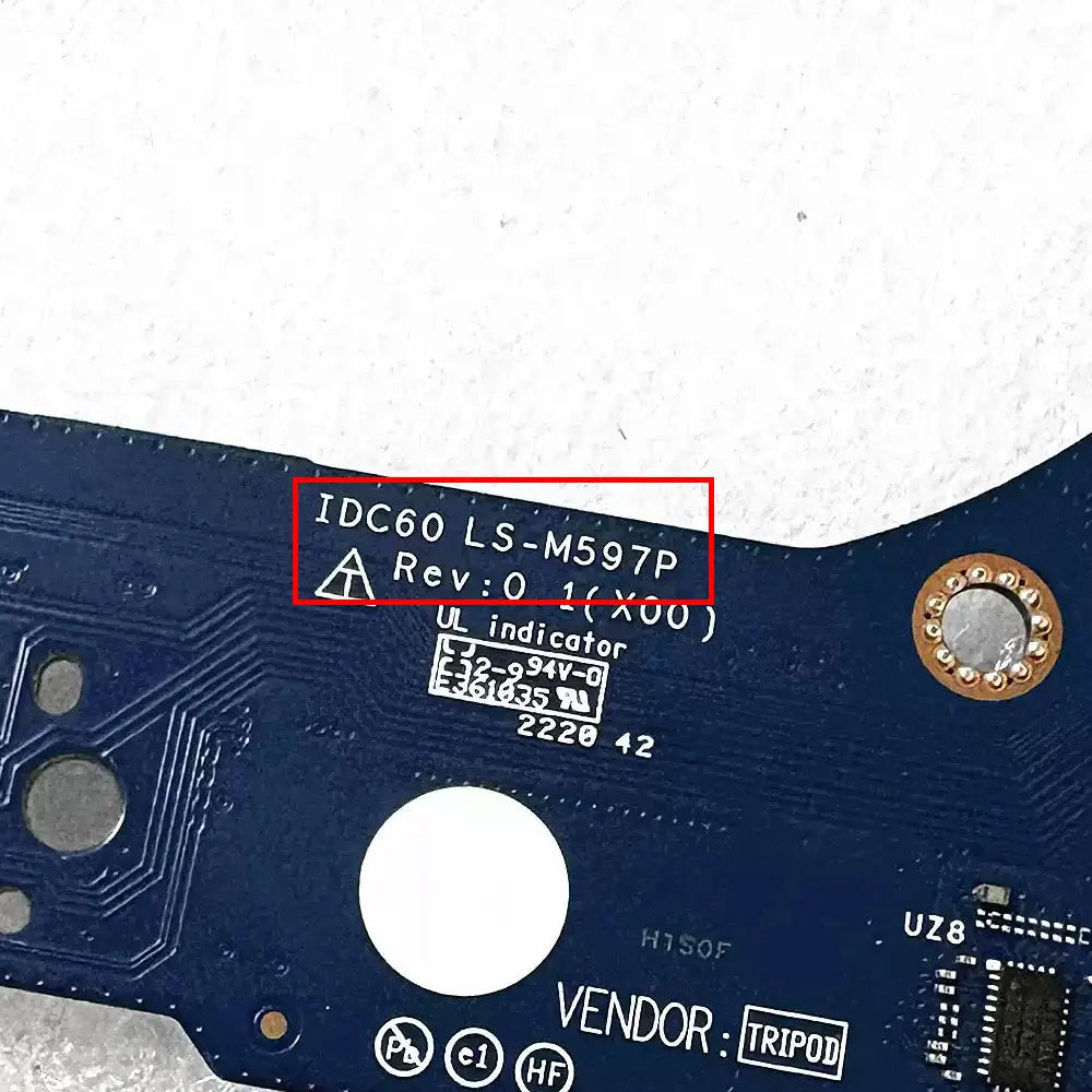 OEM For Dell Latitude 7640 Laptop Fingerprint Reader Audio USB Jack Switch Power Button Board Repairing 0XFYFJ 0PK8DG LS-M597P Dell laptop repair parts