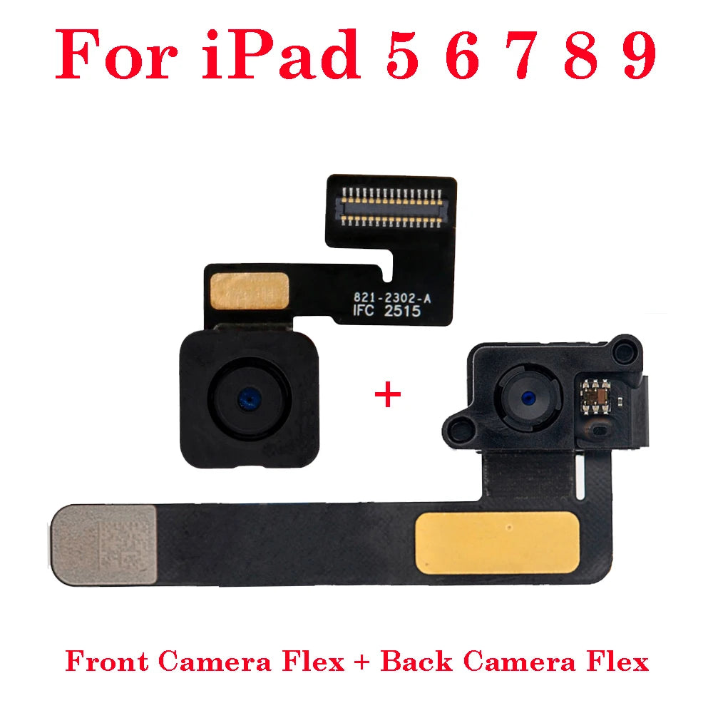 Main Small Face Front Big Rear Back Camera Flex Cable For iPad 5 6 7 8 9 A1822 A1823 A1893 A1954 A2197 A2270 A2428 A2602 A2603 iPad tablet repair parts