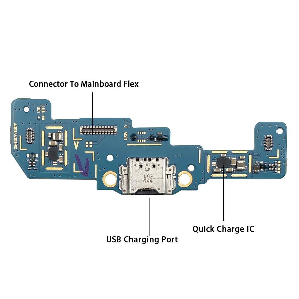 For Samsung Tab A A2 10.5 2018 T590 T595 USB Micro Charger Charging Port Dock Connector Board Flex Cable Samsung phone repair parts