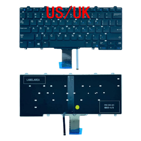 New US UK Laptop Backlit Keyboard For Dell Latitude E5270 E7270 XPS 12"inch E9250 Notebook PC ReplacementDell laptop repair parts