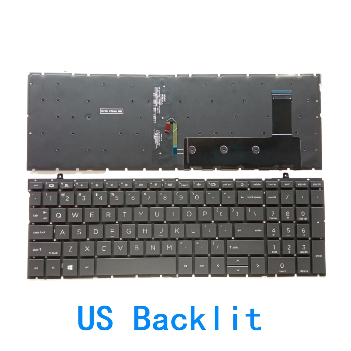 New US Spanish Language  Backlit Keyboard For HP ProBook 450 G9 455 G9 Notebook PC Replacement Keyboard  HP laptop repair parts