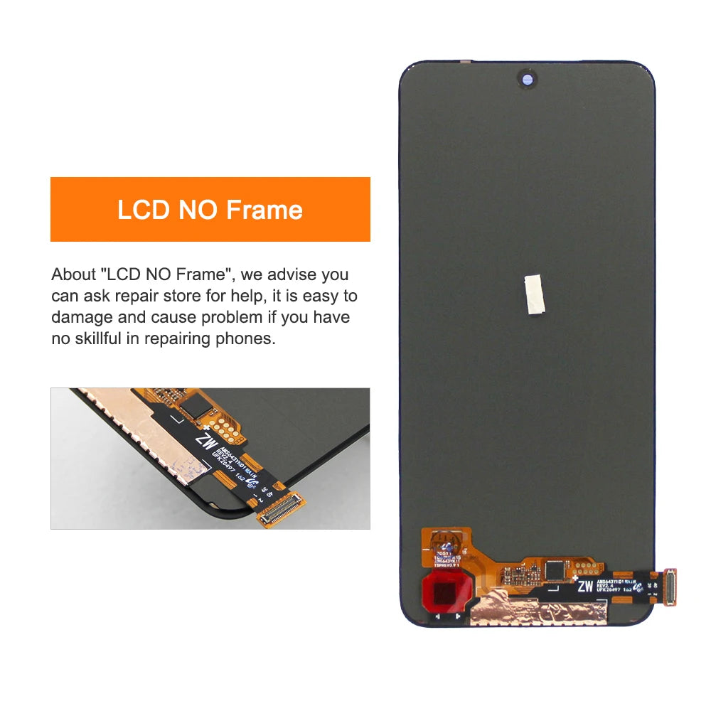 Super AMOLED Redmi Note 11S Screen Replacement, for Xiaomi Redmi Note 11S 2201117SG 2201117SI Lcd Display Digital Touch Screen Xiaomi phone repair parts