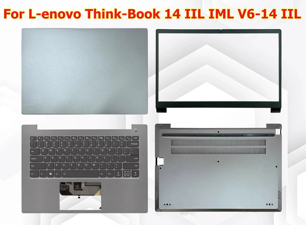 Cover case  for Lenovo ThinkBook 14 IIL IML V6-14 IIL  housing hinge palmrest keyboard touchpad bezel frame shell assembly Lenovo laptop repair parts