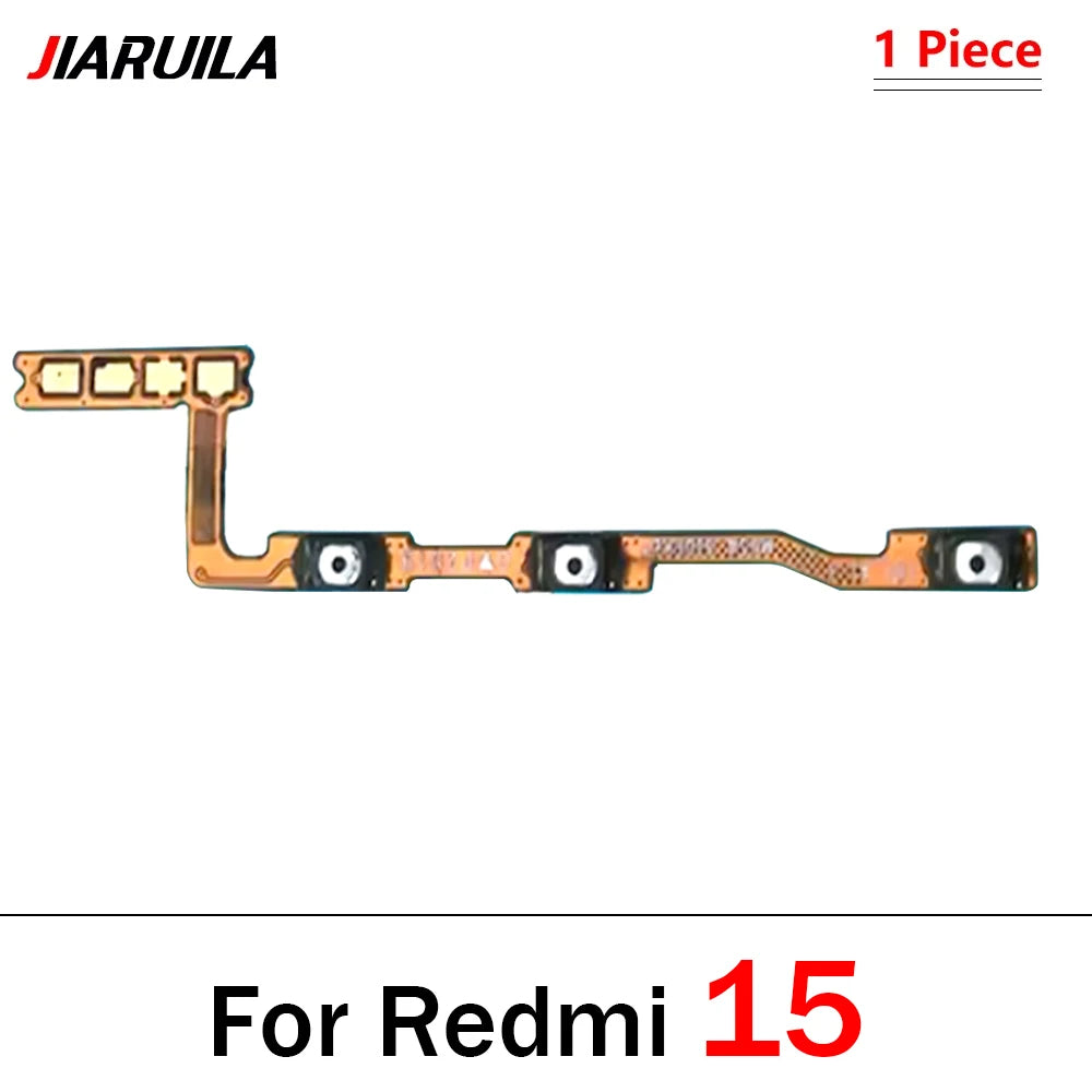 New Power Volume Button Key Flex Cable For Xiaomi Redmi 10 10A 10C 12 12C 13 13C 14C 15 15C  Xiaomi  Xiao mi phone repair parts