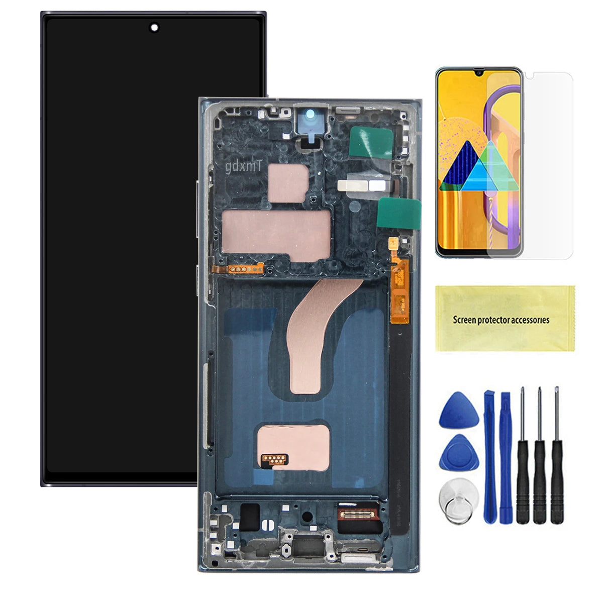 6.72'' S22 Ultra Display Screen Replacement for Samsung Galaxy S22 Ultra 5G S908B S908B/DS Lcd Digital Touch Screen With Frame Samsung phone repair parts