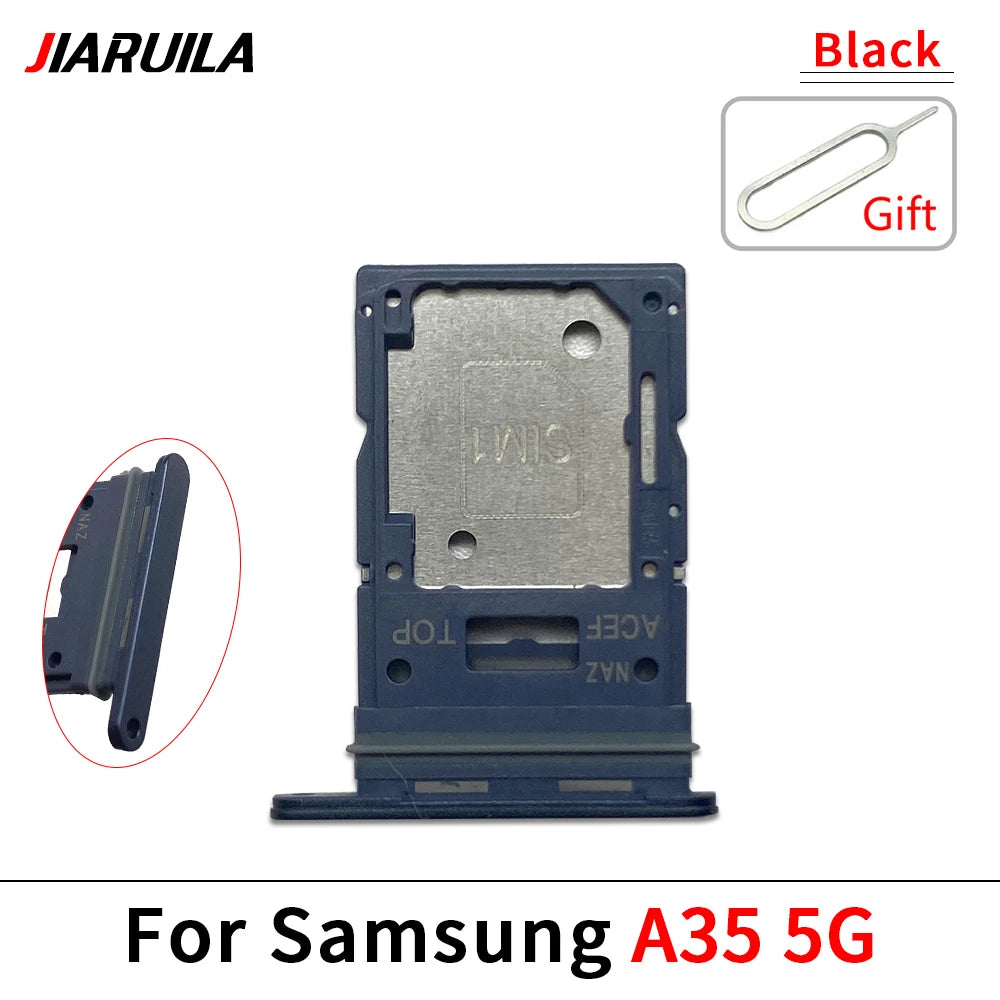 10Pcs, New For Samsung A15 A25 A35 A55 4G 5G SIM Card Slot SD Card Tray Holder Adapter Samsung phone repair parts