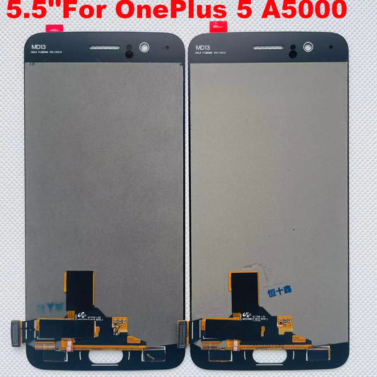 Original AMOLED 5.5''For OnePlus 5 For AMOLED 1+5 A5000 LCD Display Touch Screen Digitizer Assembly Replacement  OnePlus phone repair parts