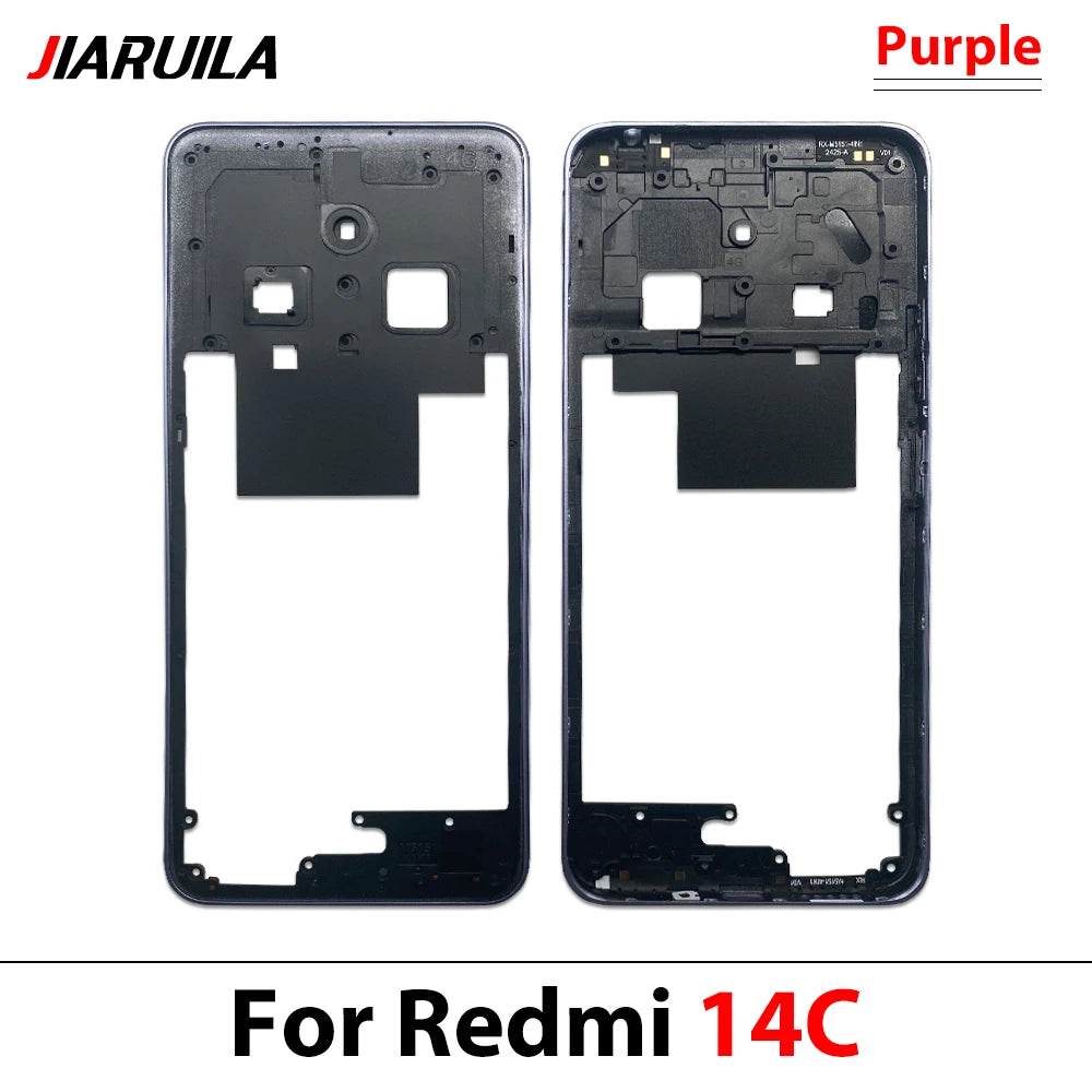 New Middle Frame For Xiaomi Redmi 12 13 13C 14C 4G 5G Door Housing Bezel Repair Parts Xiaomi  Xiao mi phone repair parts