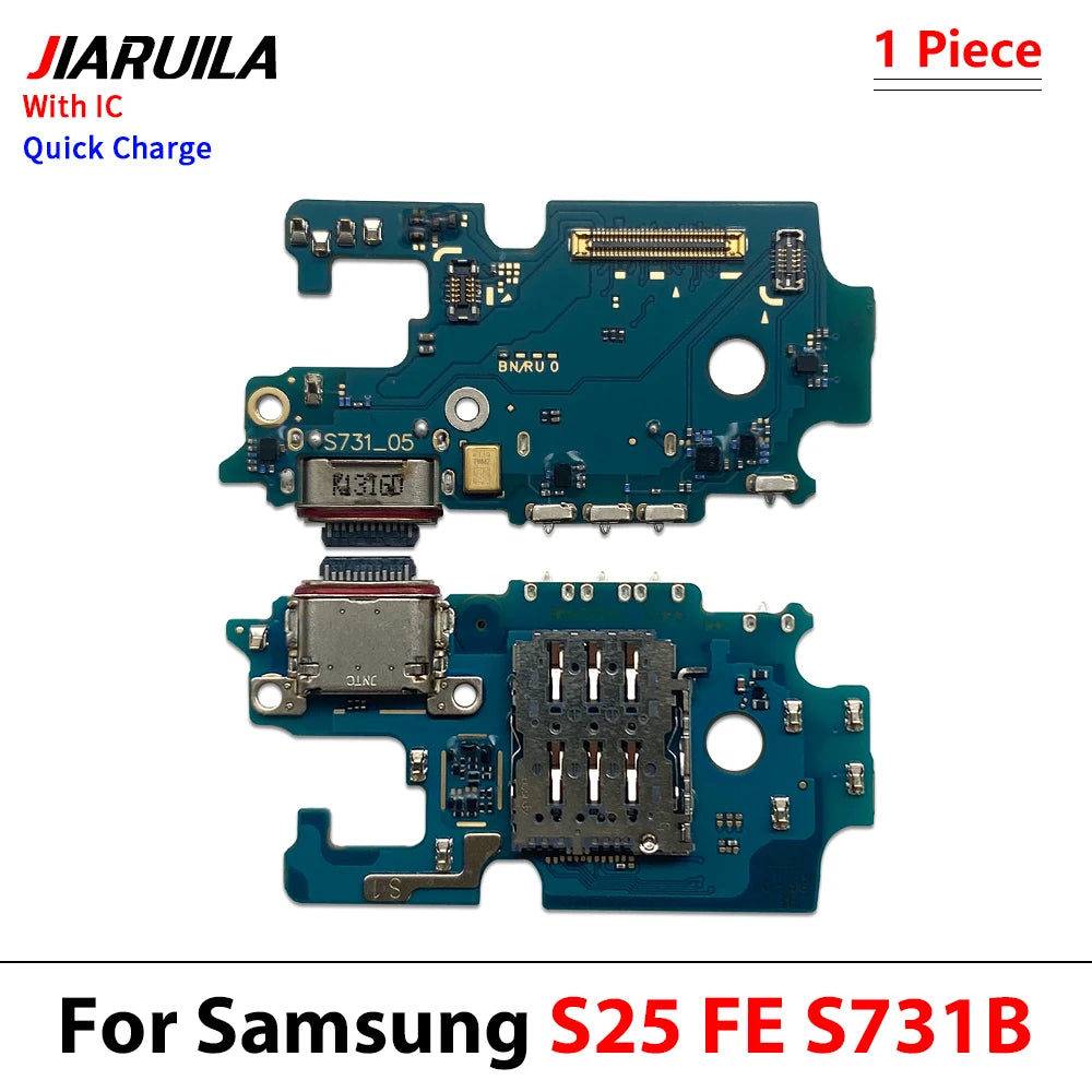USB Charger Charging Dock Port Connector Flex Cable For Samsung S23 S24 S25 S26 Plus Ultra Fe Edge 5G S931B S936B S938B S928B Samsung phone repair parts