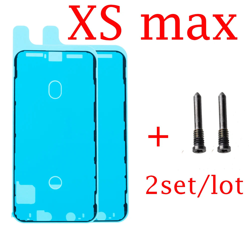 2set/lot Waterproof Sticker For iPhone 11 12 13 14 Pro Max Mini X XS 7 8Plus LCD Display Screen Pre-Cut Glue Frame Tape Bezel iPhone phone repair parts