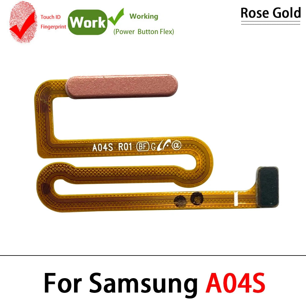 New For Samsung A03S A037F A04s A047F A05s A057F Fingerprint Sensor Home Return Key Menu Button Flex Cable Samsung phone repair parts