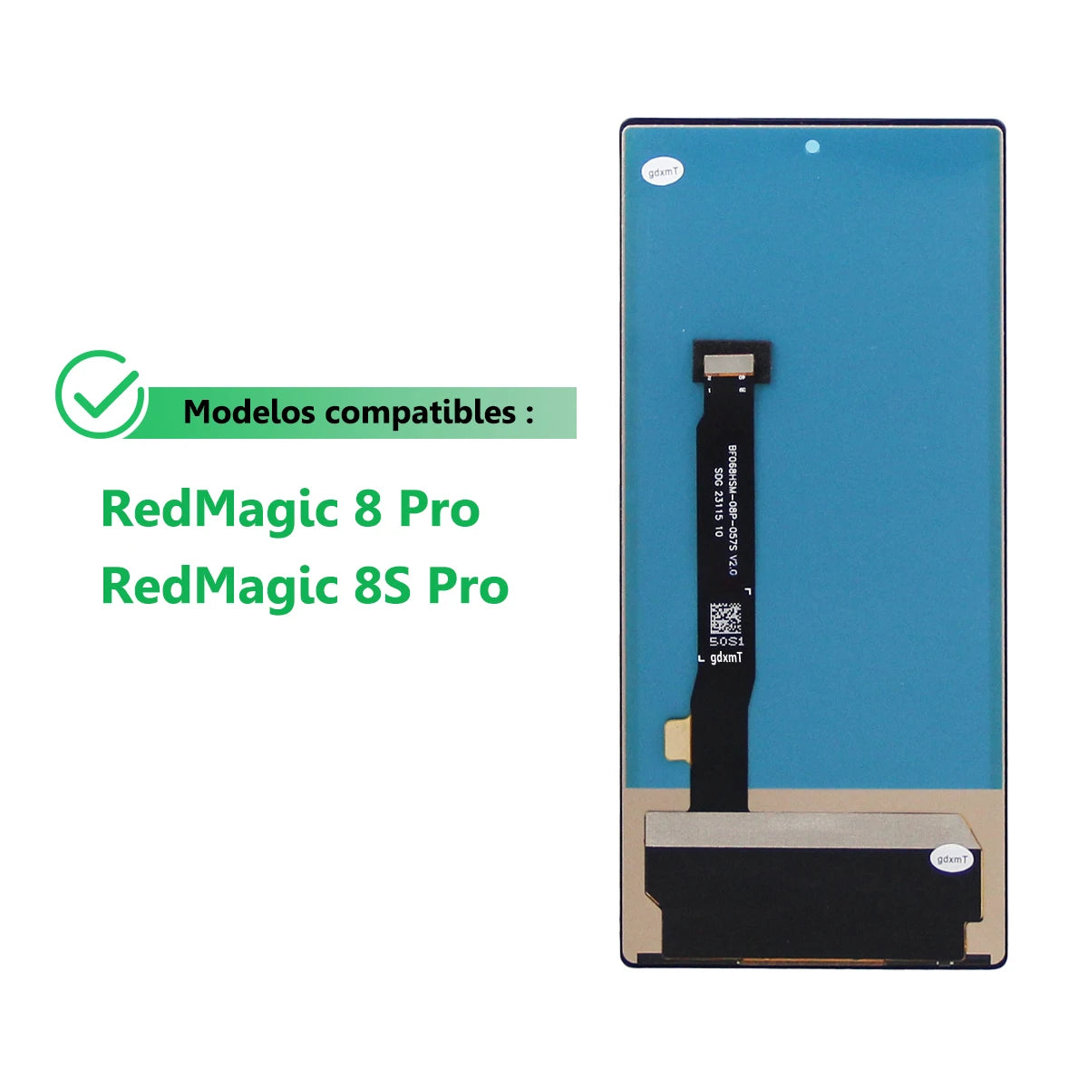 Display For ZTE nubia Red Magic 8S Pro LCD Display Touch Screen Digitizer Assembly For Red Magic 8 Pro Screen Replacement ZTE phone repair parts