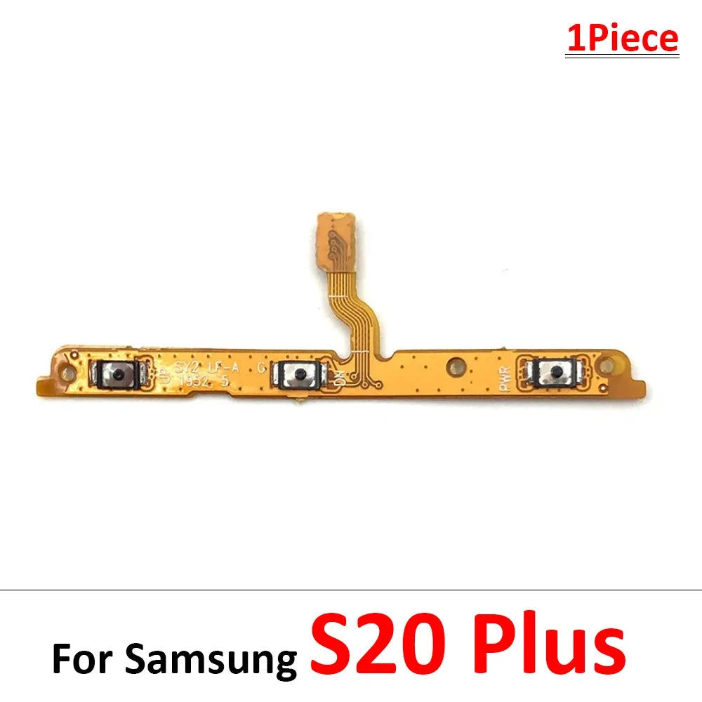 10Pcs, Volume Button Power Switch On Off Button Flex Cable For Samsung S20 S21 S22 S23 S24 Plus Ultra Fe Samsung phone repair parts