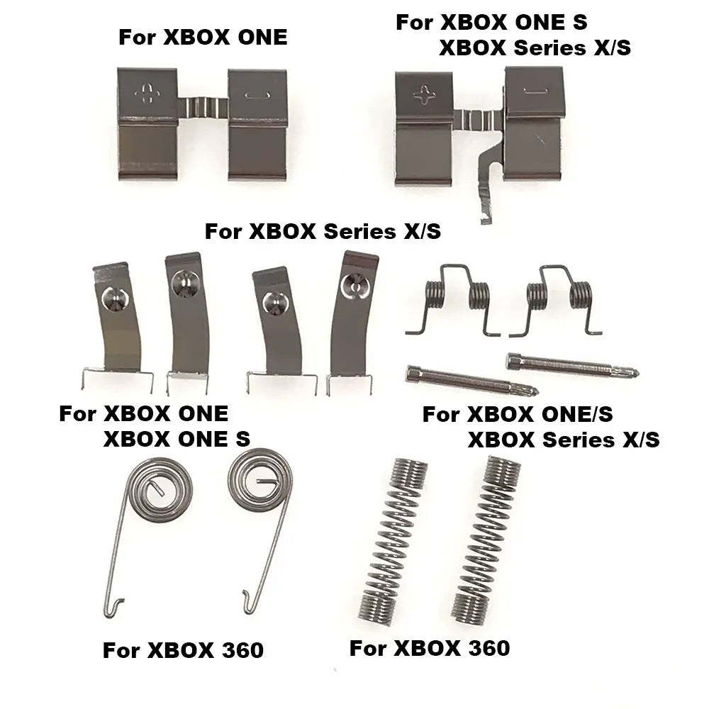 1-20set Battery Contact Metal Conductive Sheet LTRT Button Spring For XBOX360/ONE S/Series XS/Elite1/2 Controller Battery Holder Game console repair parts