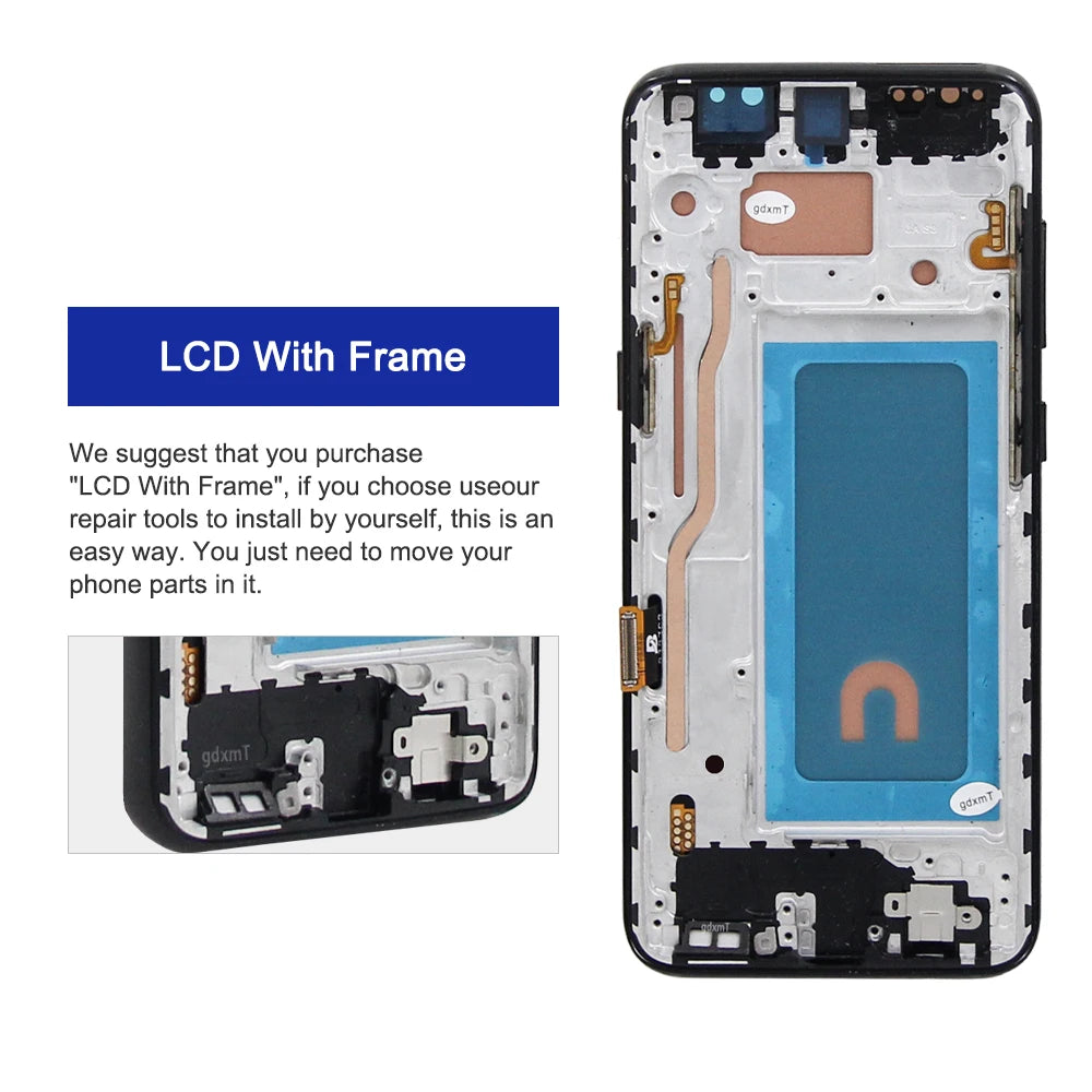 TFT S8 For Samsung Galaxy S8 G950F LCD Display Digital Touch Screen with Frame LCD Touch Screen Replacement Assembly Parts Samsung phone repair parts