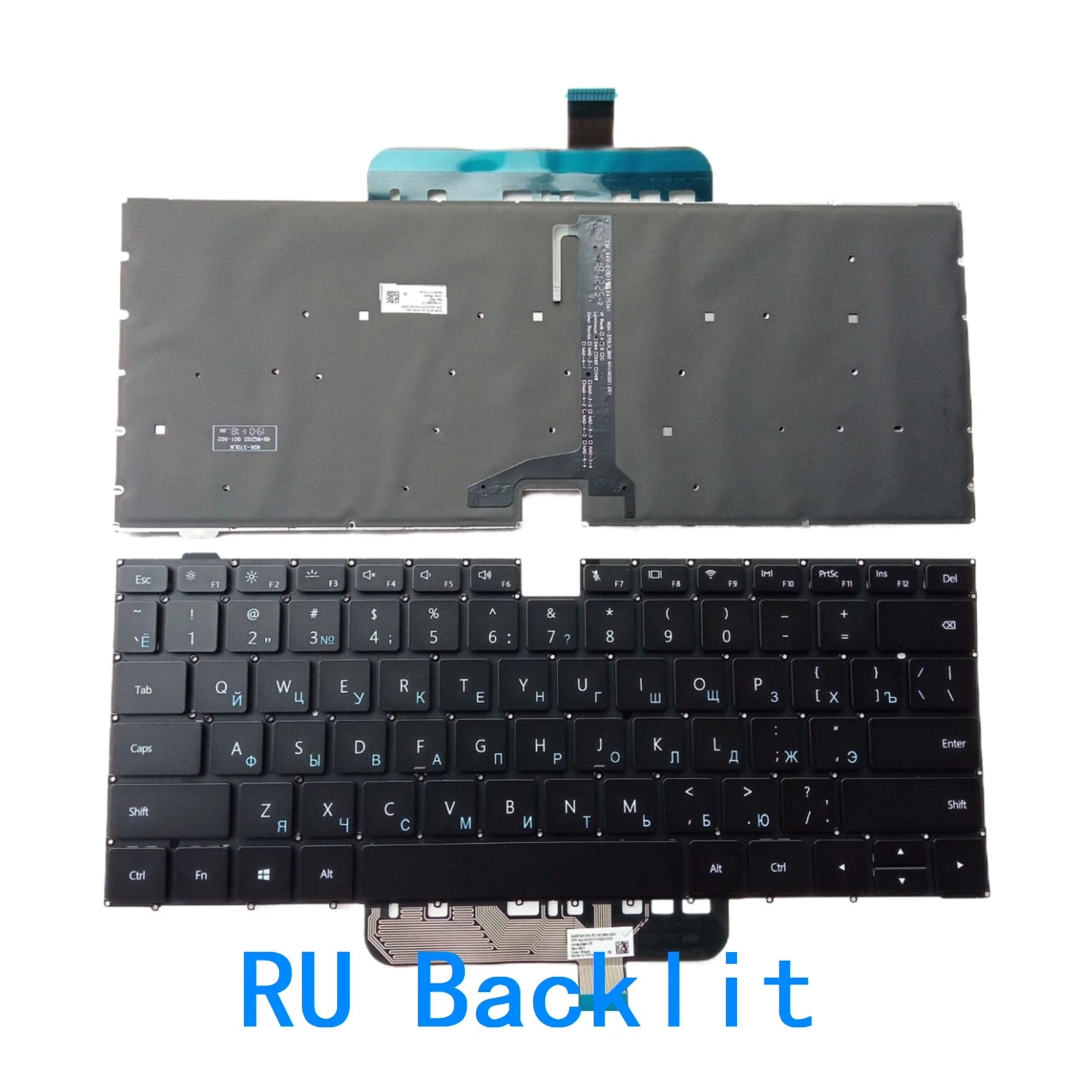 New US UI Russian Spanish Language  Backlit Keyboard For HUAWEI matebook D14 W29 HBL-W29 Notebook PC Replacement Keyboard HUAWEI laptop repair parts