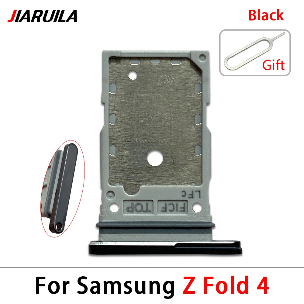 New For Samsung Z Fold 2 3 4 5 6 F916 F926 F936 F946 Micro Nano SIM Card Holder Tray Slot Holder Adapter Socket Samsung phone repair parts