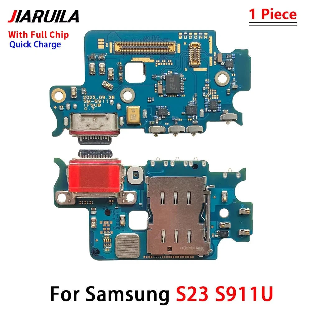 USB Charging Board Port Dock Charger Connector Microphone Flex Cable For Samsung S22 S23 Plus Ultra 5G S908B S901B S906B 5G Samsung phone repair parts