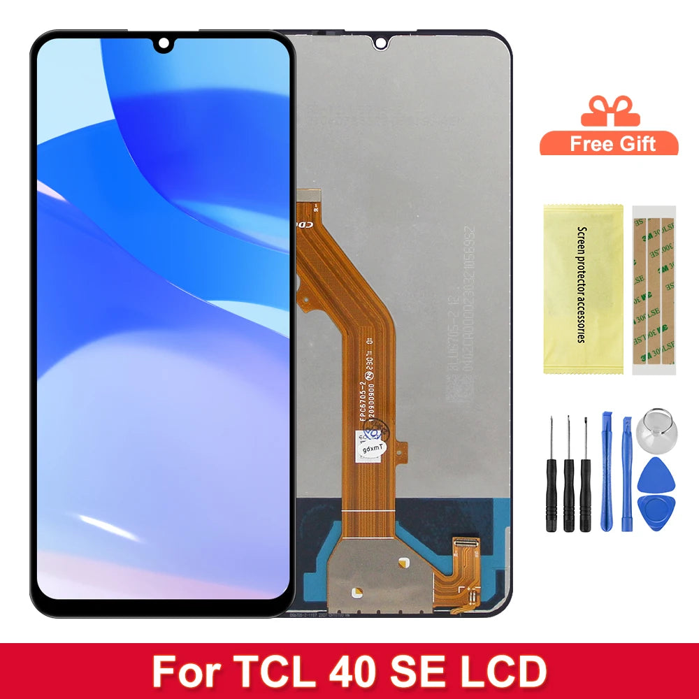 6.75" For TCL 40 SE Display LCD With Touch Screen Digitizer Full Assembly For TCL 40SE T610 T610K T610P Repairpart TCL phone repair parts