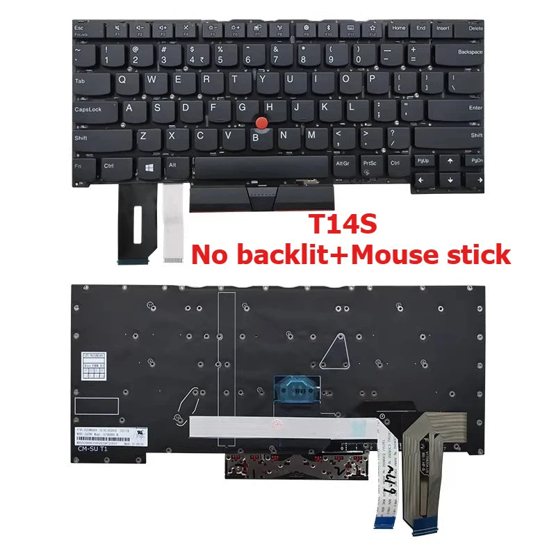 Keyboard for Lenovo  Thinkpad E14 R14 E15 T14 T15 L14 L15 T14S p14s S3 GEN2 backlight mouse stick KEYBOARD Lenovo laptop repair parts