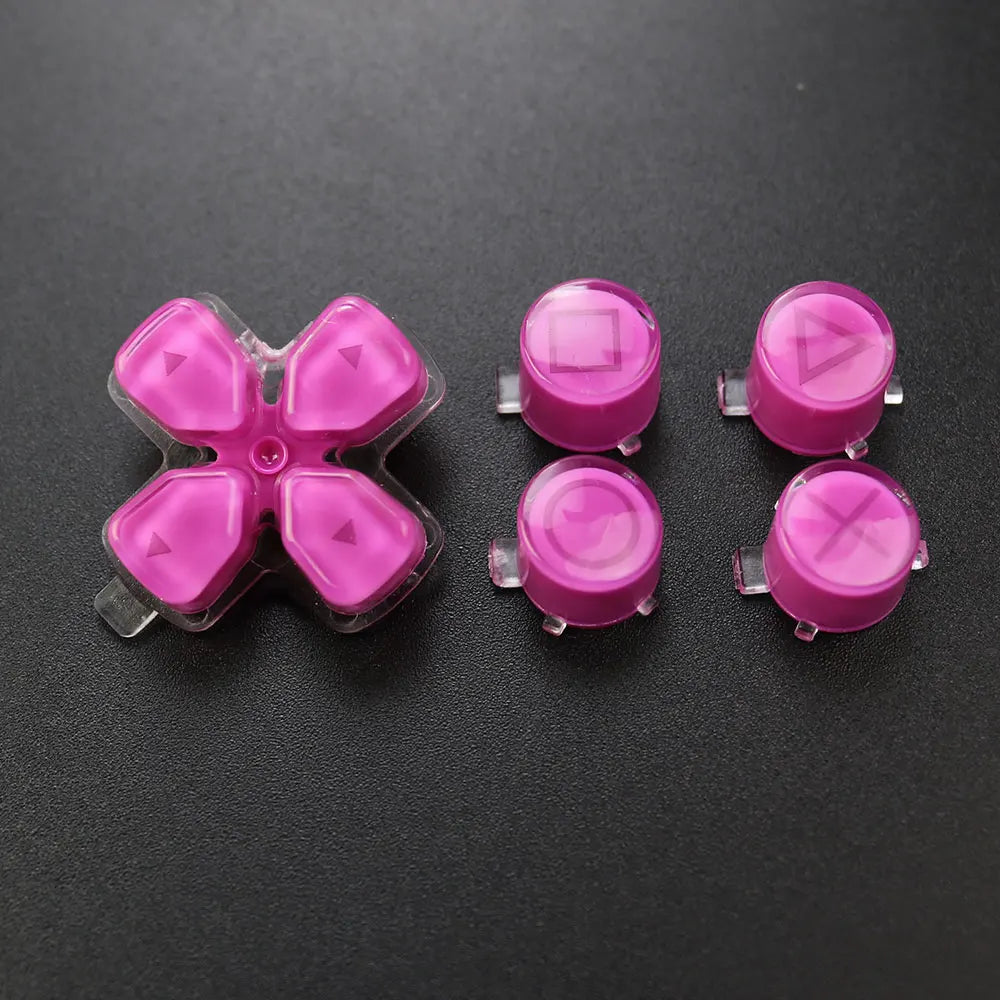 1Set For PS5  V1 V2 V3 Controller Gamepad Crystal Button A B X Y D Pad Cross Direction Function Key Replacement Game console repair parts