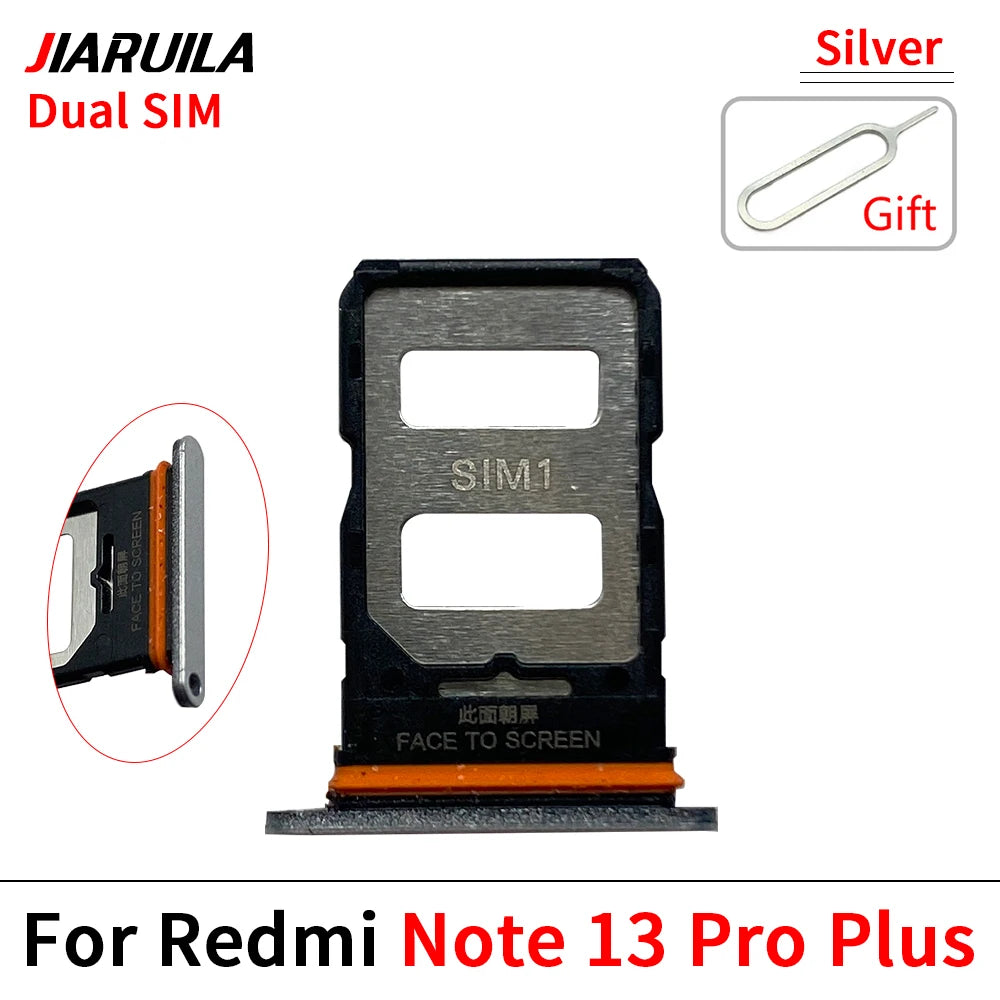 New For Xiaomi Redmi Note 13 Pro Plus 4G 5G SIM Card Tray Slot Holder Adapter Accessories  Xiaomi  Xiao mi phone repair parts