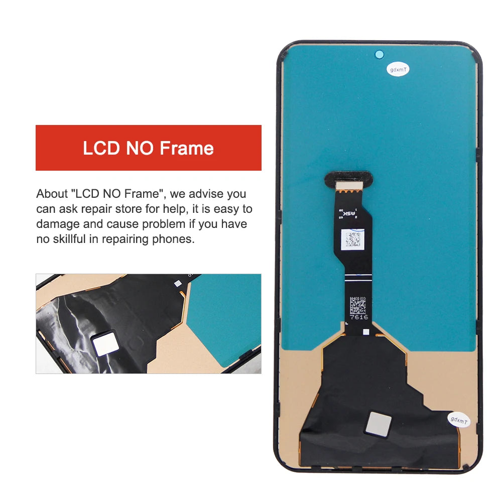 6.5'' For HUAWEI P50 ABR-AL00, ABR-LX9 LCD Touch Screen Digitizer Display Assembly Display With Frame Replacement Parts Tested HUAWEI phone repair parts