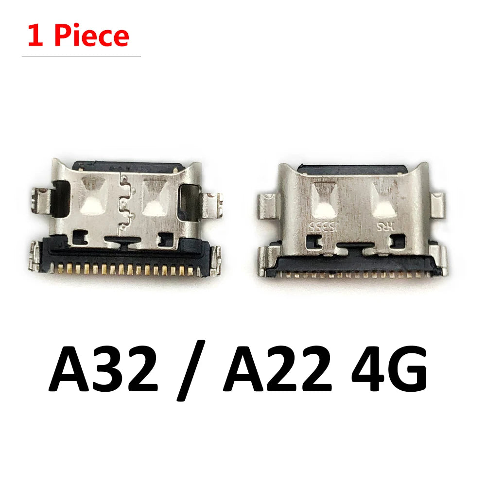 100Pcs Charger USB Charging Port Dock Connector For Samsung A20 A30 A50 A70 A51 A21s A01 A30s A20s A50s A11 A21 A31 A52 A02s A32 Samsung phone repair parts