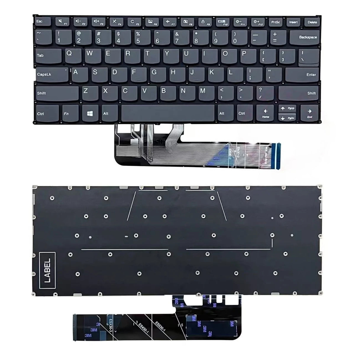Upper case keyboard for Lenovo Xiaoxin AIR 14IKBR 14ARR 14IWL 530s-14ikb 2018 topcase palmrest C shell keyboard cover touchpad Lenovo laptop repair parts