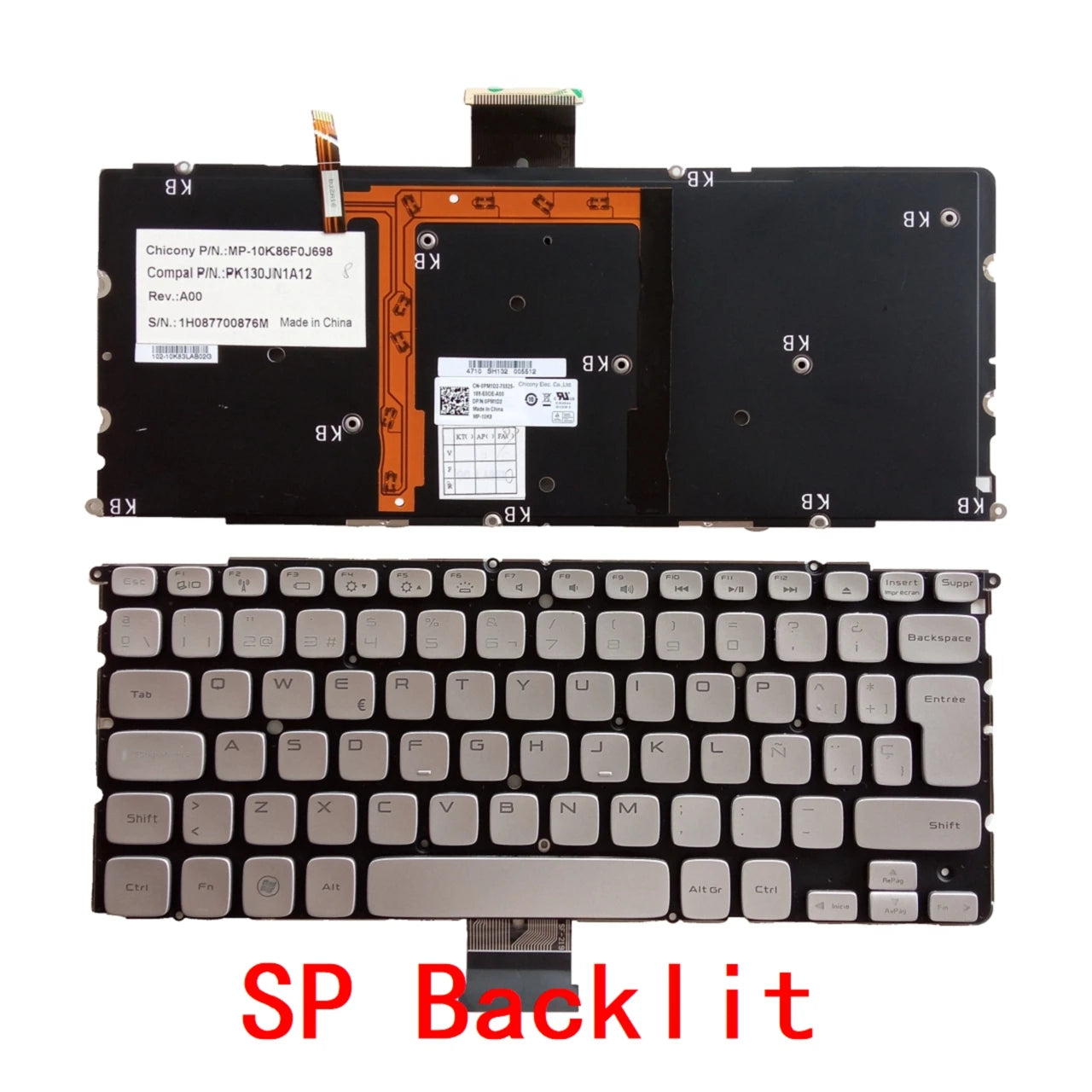 New UI Spanish Arab Portuguese Laptop Backlit Keyboard For Dell XPS 14Z L412z 15z L511z L512Z P24G Notebook PC ReplacementDell laptop repair parts
