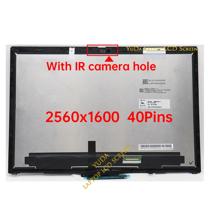 13.3 Inch Touch Screen For Lenovo ThinkPad X13 Yoga Gen 3 Type 21AW 21AX LCD Display Digitizer + With Frame Assembly Replacement Lenovo laptop repair parts