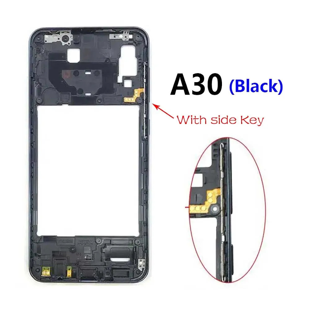 10Pcs/Lot, Middle Frame Bezel Middle Plate For Samsung A20 A30 A50 A70 Replacement parts Samsung phone repair parts