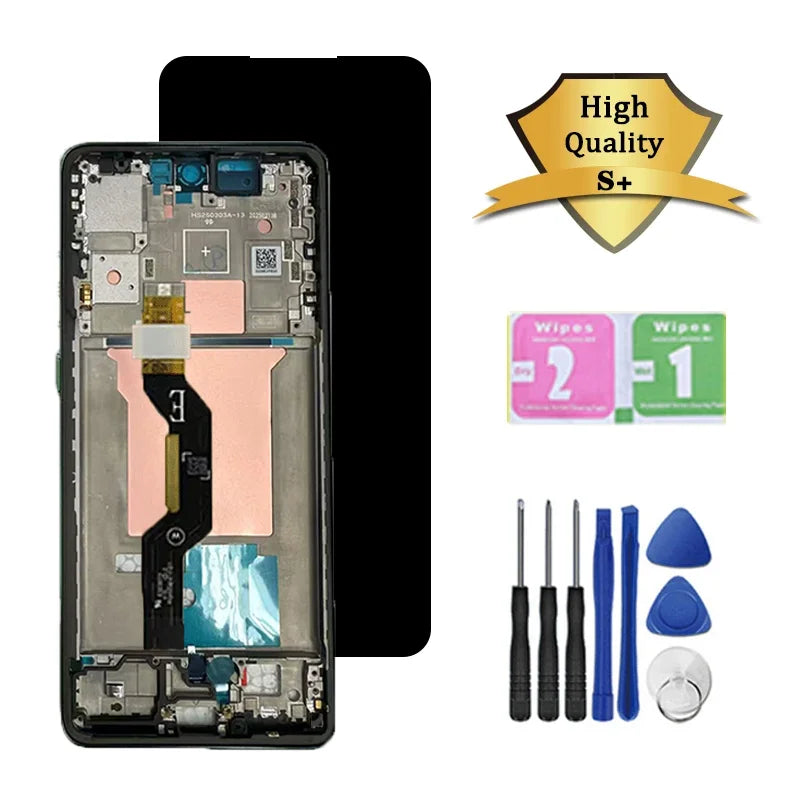 6.67'' AMOLED for Motorola Edge 60 LCD Display Touch Screen Digitizer Assembly for Moto Edge60 XT2505-1 XT2505-4 Display Frame Motorola phone repair parts