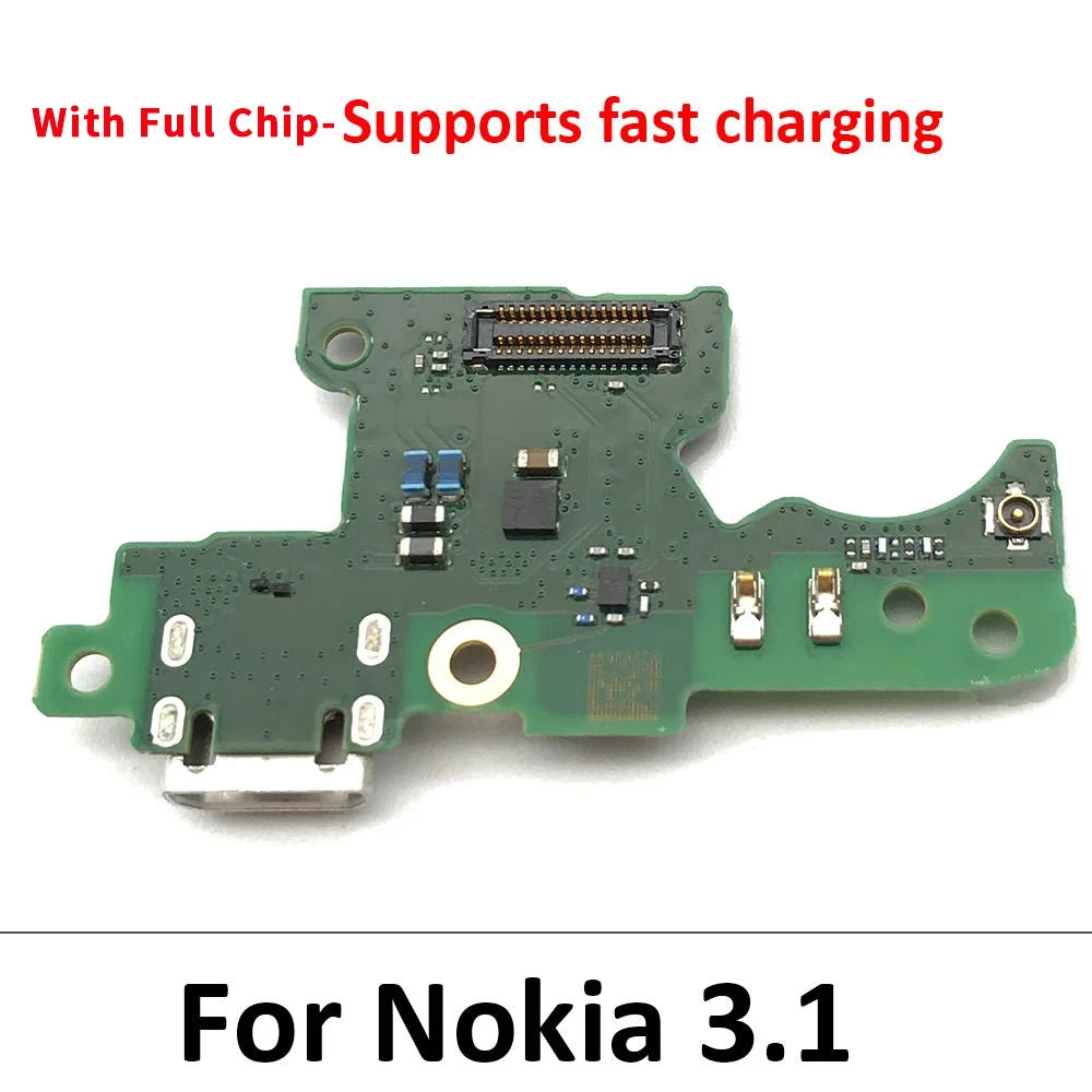Micro Dock Connector USB Charging Port Flex Cable For Nokia 3.1 3 (2018) TA-1049 TA-1057 TA-1063 TA-1070 5.2" Repair Parts Nokia phone repair parts
