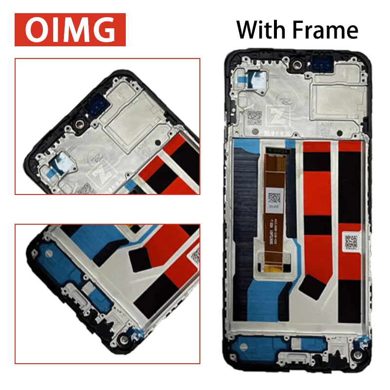 6.67" High Quality For Oppo A80 LCD Display Screen Touch Panel Digitizer Assembly CPH2639 Display With Frame Oppo phone repair parts Realme phone repair parts
