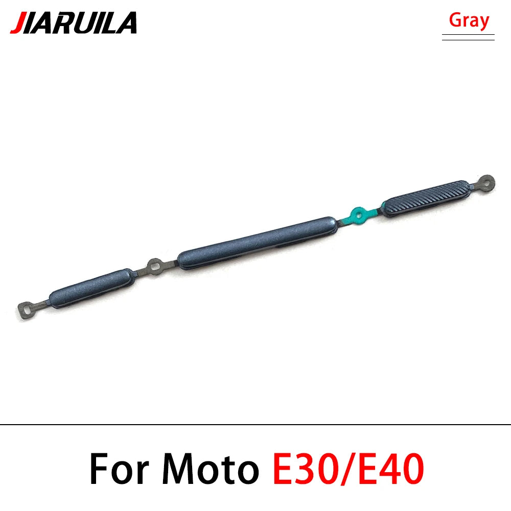 New For Motorola Moto E13 E14 E20 E30 E40 E22 E32 Side Power Key + Volume Button Replacement Parts Motorola phone repair parts