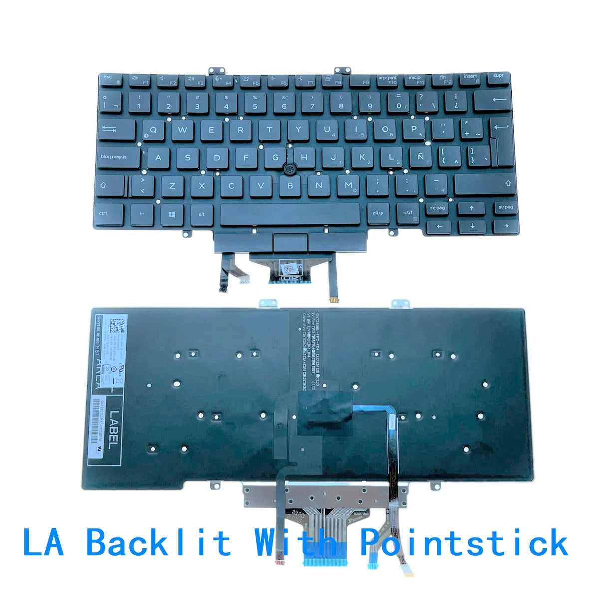 New US Spanish Latin Brazil Portuguese language  Backlit Keyboard For Dell Latitude 5400 5401 5410 5411 (Y2019) 0MNFJ6Dell laptop repair parts