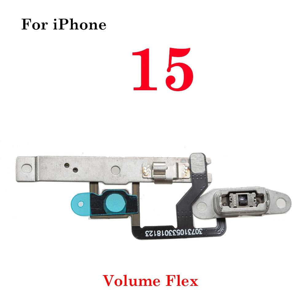 1Pcs Power Flex Cable for iPhone 15 16  Pro Max Plus  Volume Flex Ribbon Tape Side Button  Parts iPhone phone repair parts