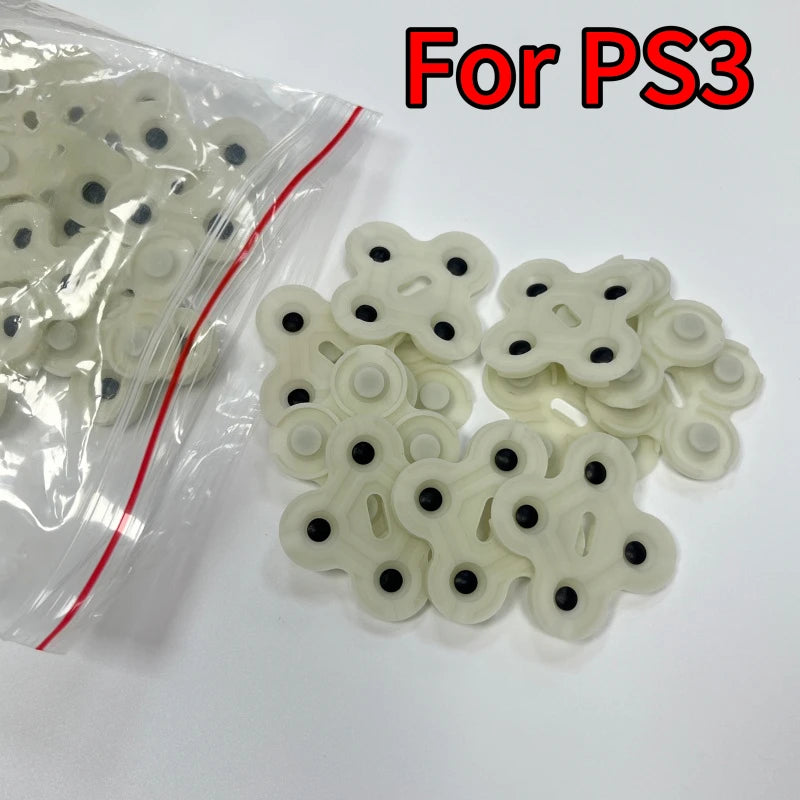 200PCS/Lot for Play Station 3 PS3 Controller ABXY Silicone Conductive Rubber Button Pad High Quality Game console repair parts