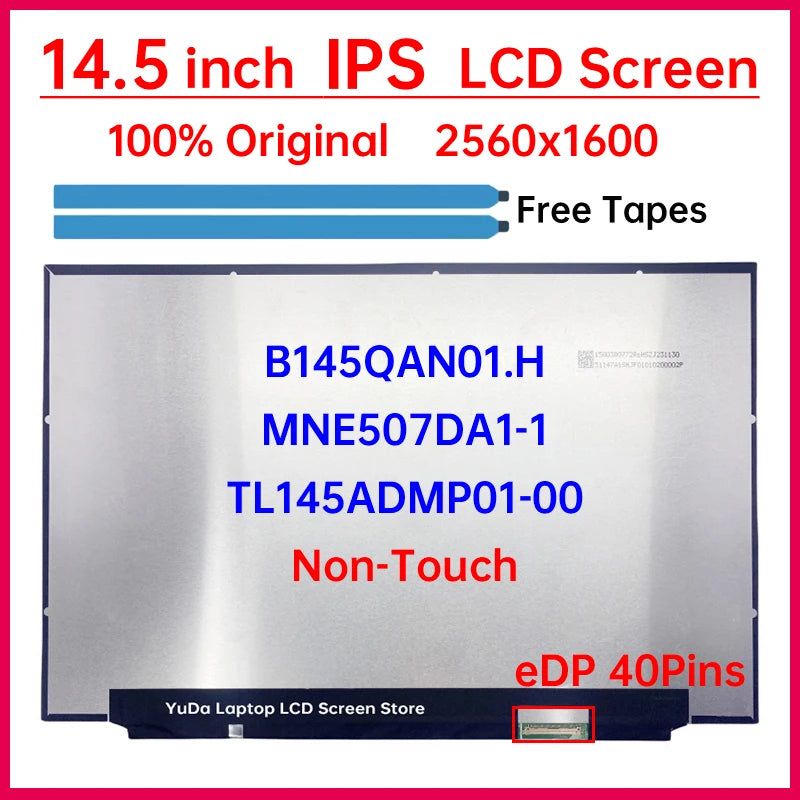 14.5" Laptop LCD Screen B145QAN01.H MNE507DA1-1 TL145ADMP01-00 For Lenovo ThinkPad P14s Gen 5 21G2 21G3 Display Panel Non-Touch Lenovo laptop repair parts
