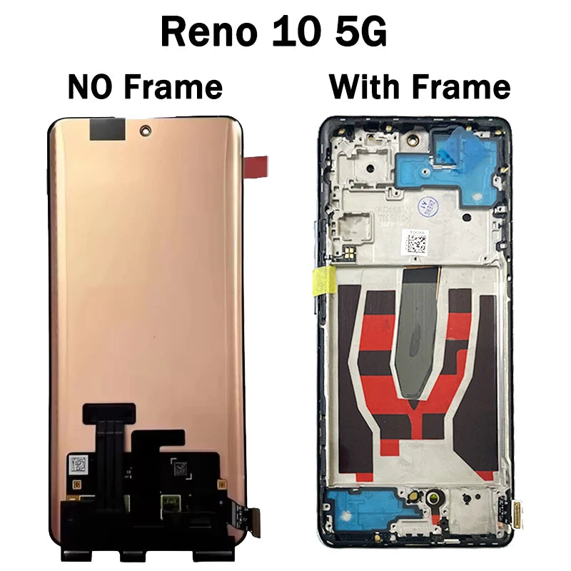 Reno 10 CPH2531 Display Screen For Oppo Reno 10 Pro CPH2525 LCD Display Touch Screen Digitizer For Reno10 Pro+ Plus CPH2521 Oppo phone repair parts Realme phone repair parts