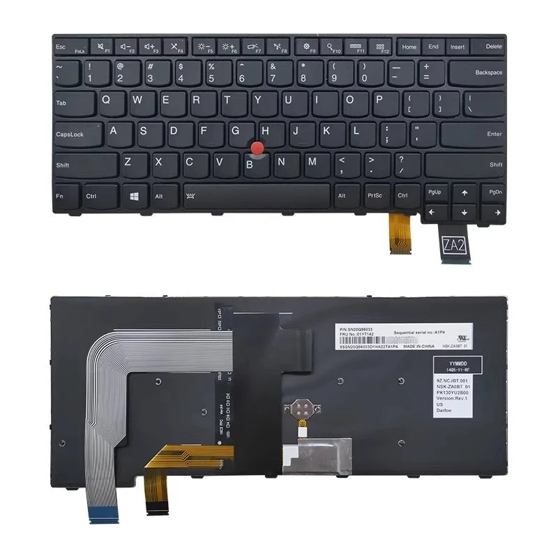 Keyboard for Lenovo Thinkpad S2 2nd Gen S2 3rd Gen/S2 4th 5TH/S2 T460 T470 GEN6  01YT100 01YT142 01ER882 Lenovo laptop repair parts