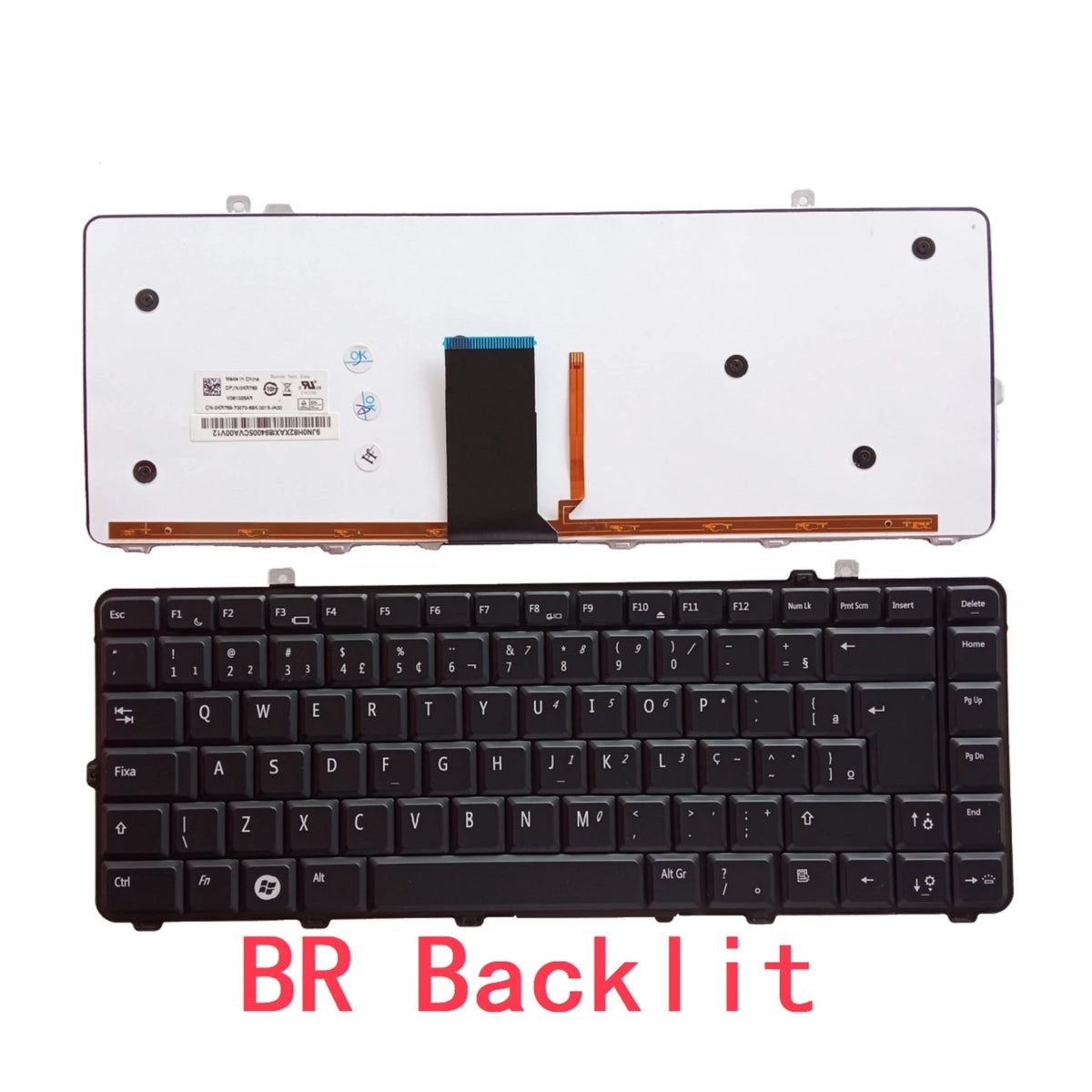 New US UI Russian Latin Brazil Laptop Backlit Keyboard For Dell Studio 1535 D1535 1531 1536 1537 1435 1555 PP39L PP24L 1557 1558Dell laptop repair parts