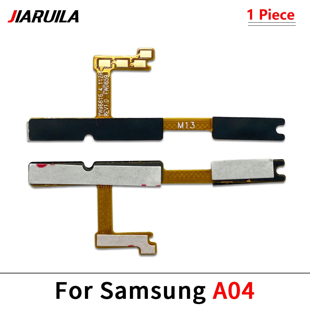 10Pcs, Power On Off Volume Side Button Flex Cable For Samsung A13 A23 A33 A73 A53 A14 A24 A34 A54 A15 A35 A55 A04 A05 A05 4G 5G Samsung phone repair parts
